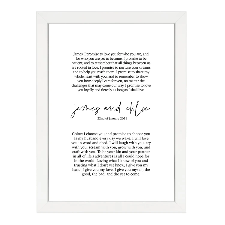 CUSTOM MODERN VOWS PRINT - Image 13