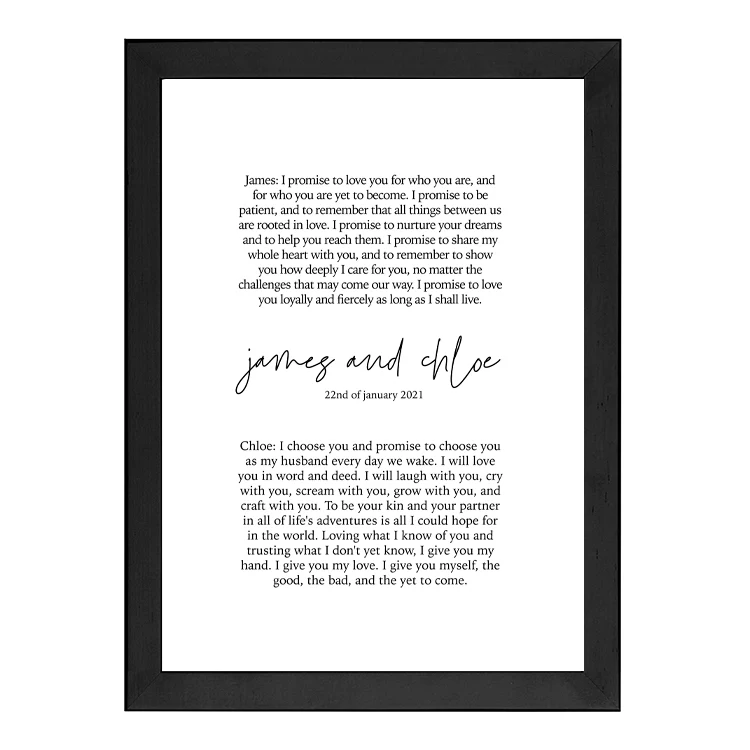 CUSTOM MODERN VOWS PRINT - Image 14