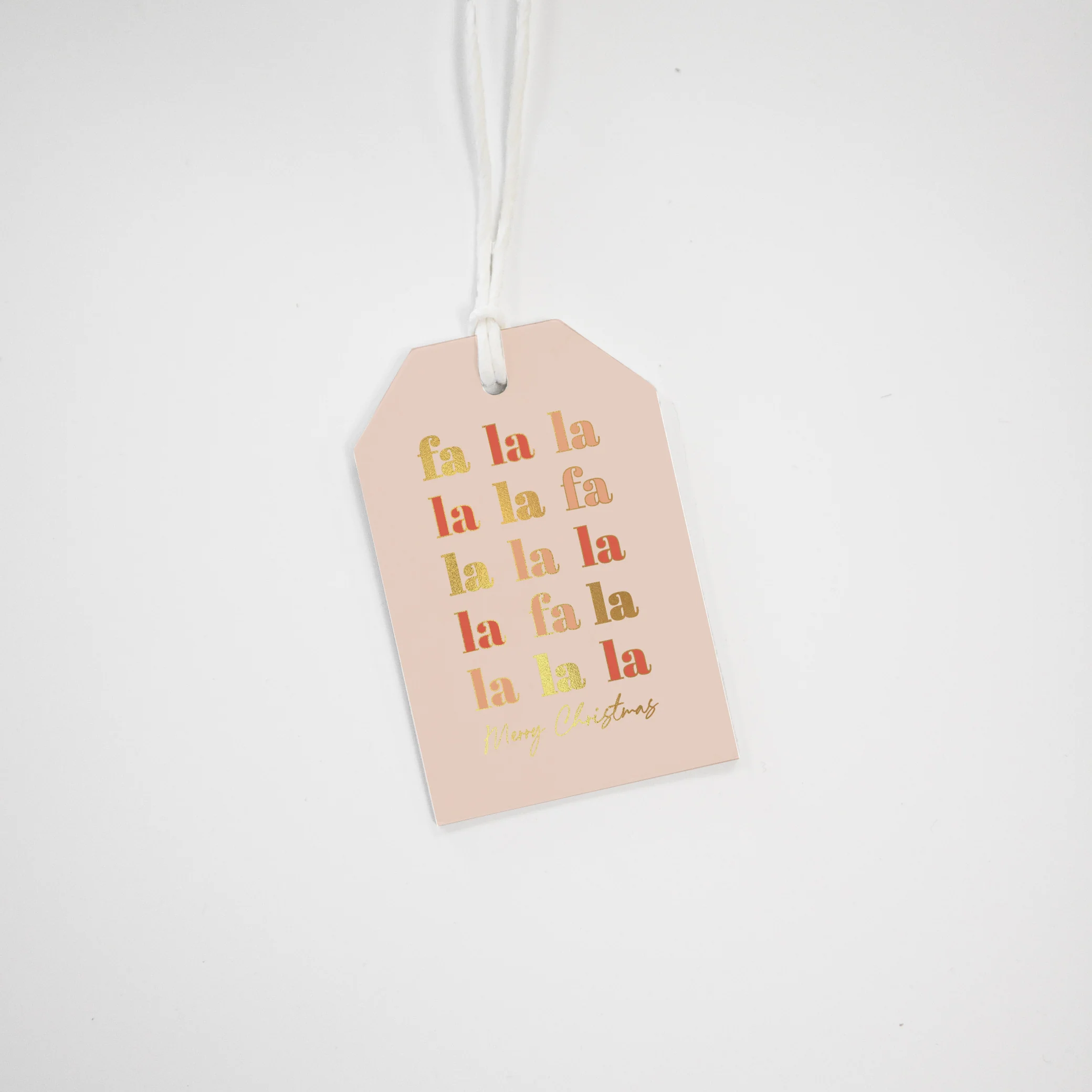 FA LA LA GIFT TAG