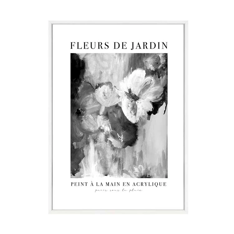 FLEURS DE JARDIN PRINT BLACK AND WHITE - Image 19