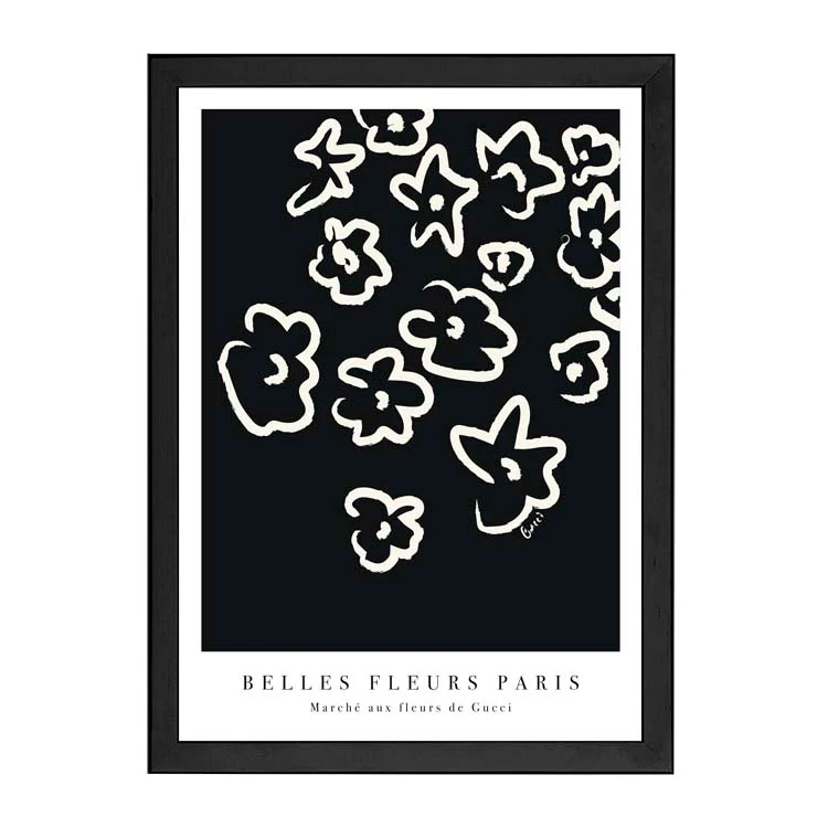FLEURS PRINT BLACK - Image 14