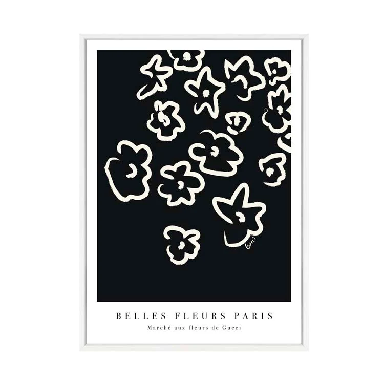 FLEURS PRINT BLACK - Image 7