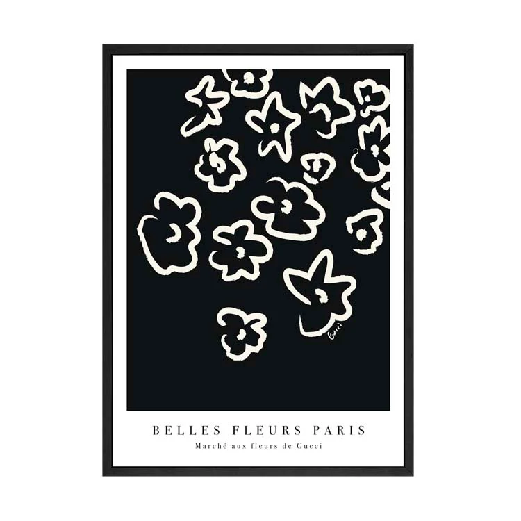 FLEURS PRINT BLACK - Image 8