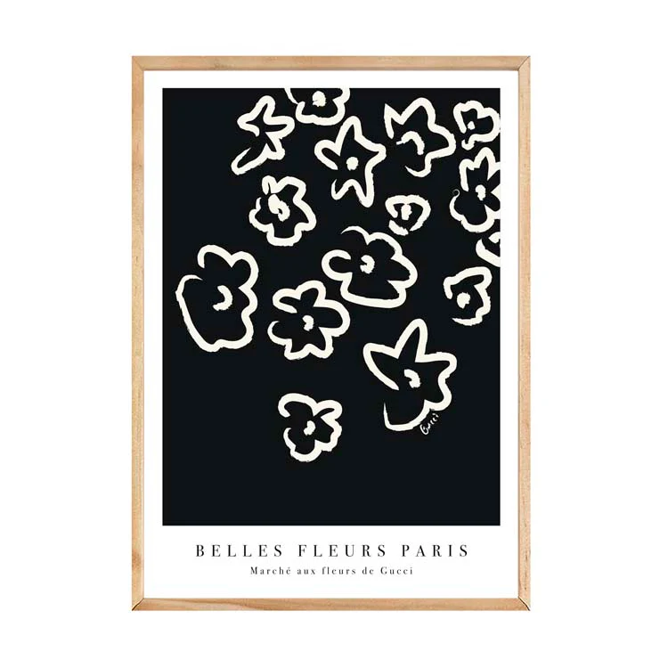 FLEURS PRINT BLACK - Image 9
