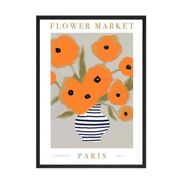 FLOWER MARKET PARIS ORANGE PRINT - Image 15