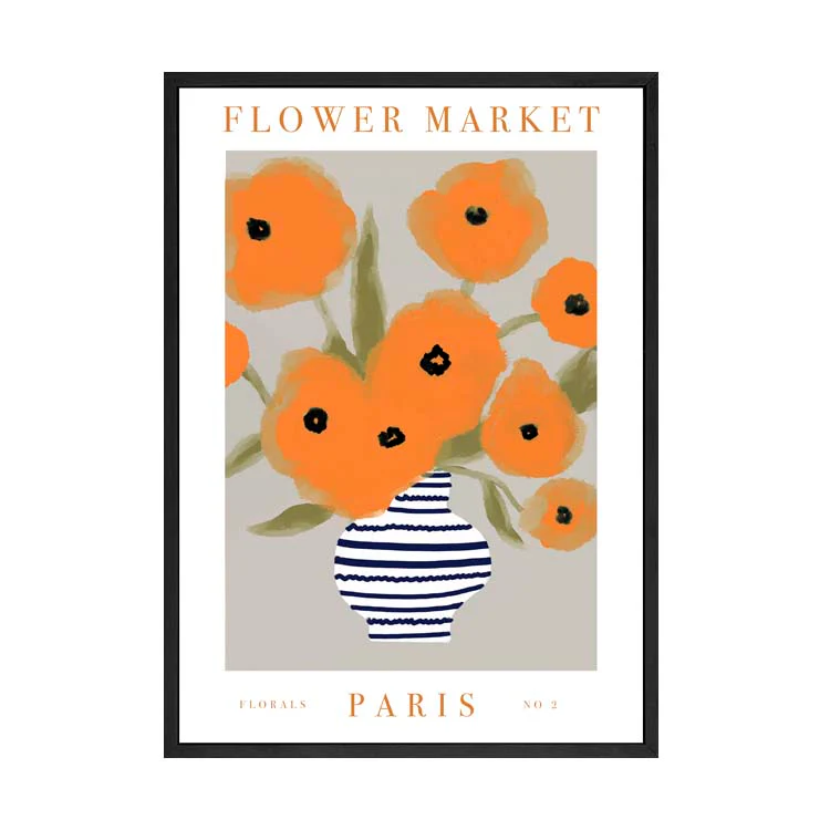 FLOWER MARKET PARIS ORANGE PRINT - Image 18