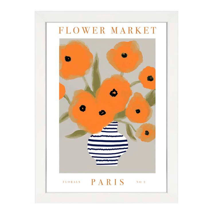 FLOWER MARKET PARIS ORANGE PRINT - Image 8