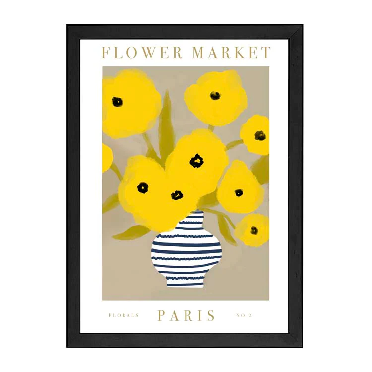 FLOWER MARKET PARIS YELLOW PRINT - Image 12