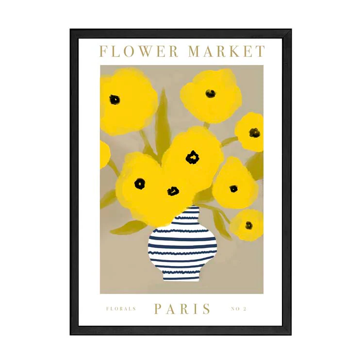 FLOWER MARKET PARIS YELLOW PRINT - Image 14