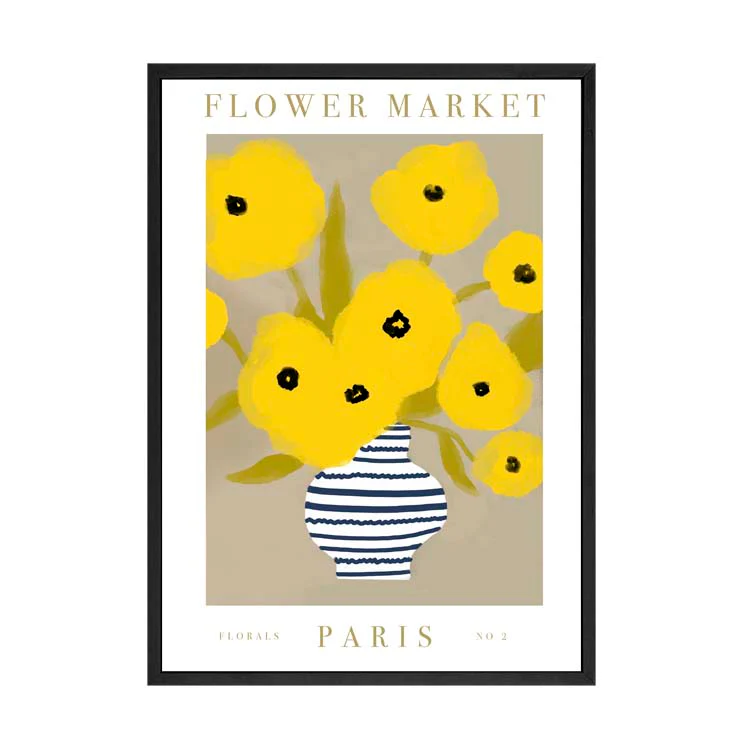 FLOWER MARKET PARIS YELLOW PRINT - Image 17