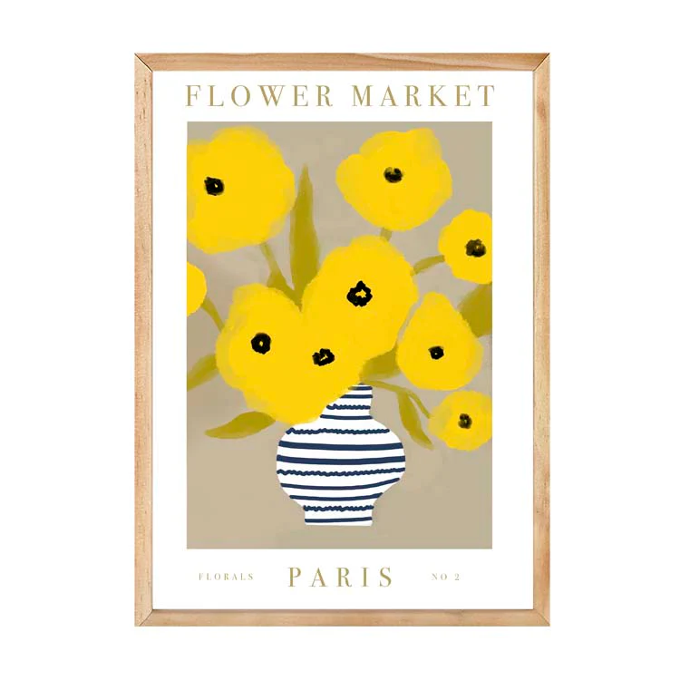 FLOWER MARKET PARIS YELLOW PRINT - Image 19