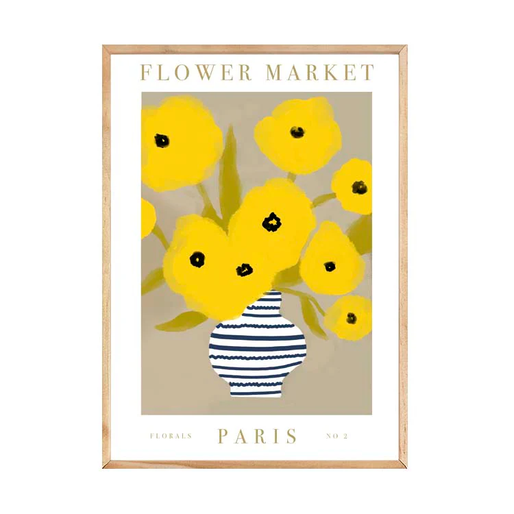 FLOWER MARKET PARIS YELLOW PRINT - Image 25