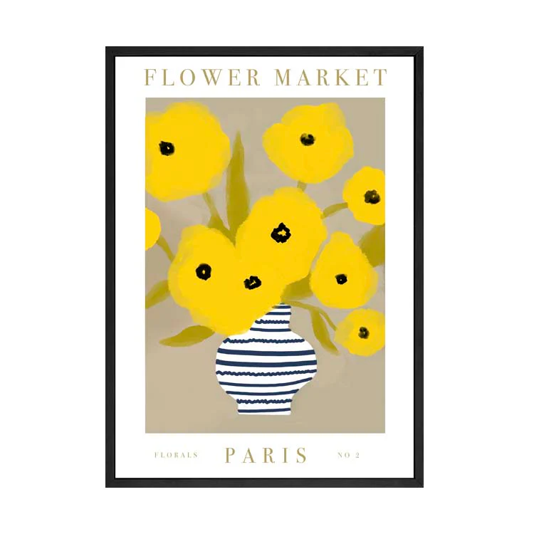 FLOWER MARKET PARIS YELLOW PRINT - Image 26