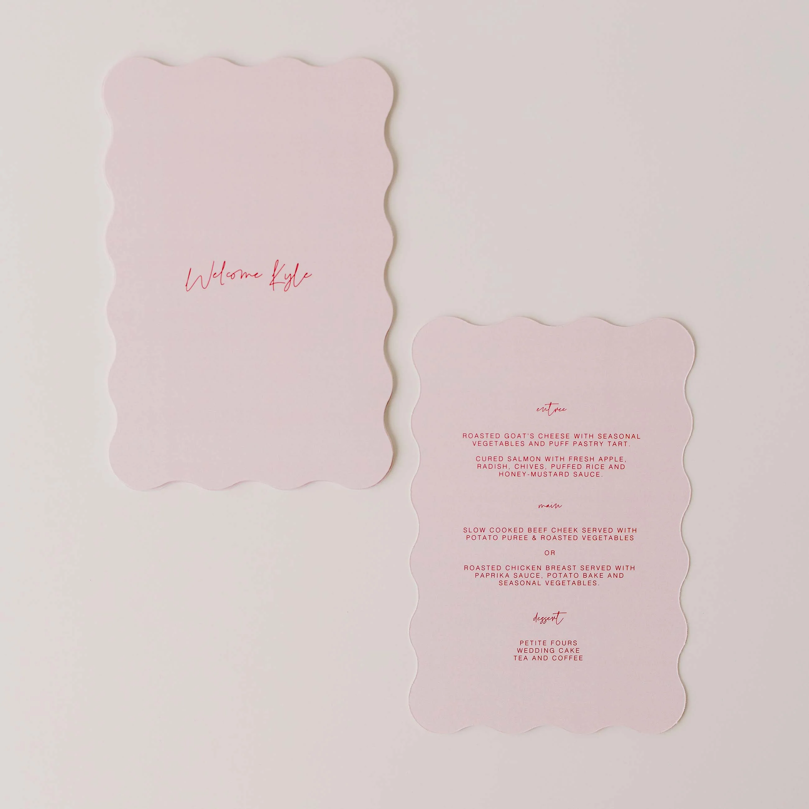 'FOREVER' MENU & PLACE NAME SET - Image 3