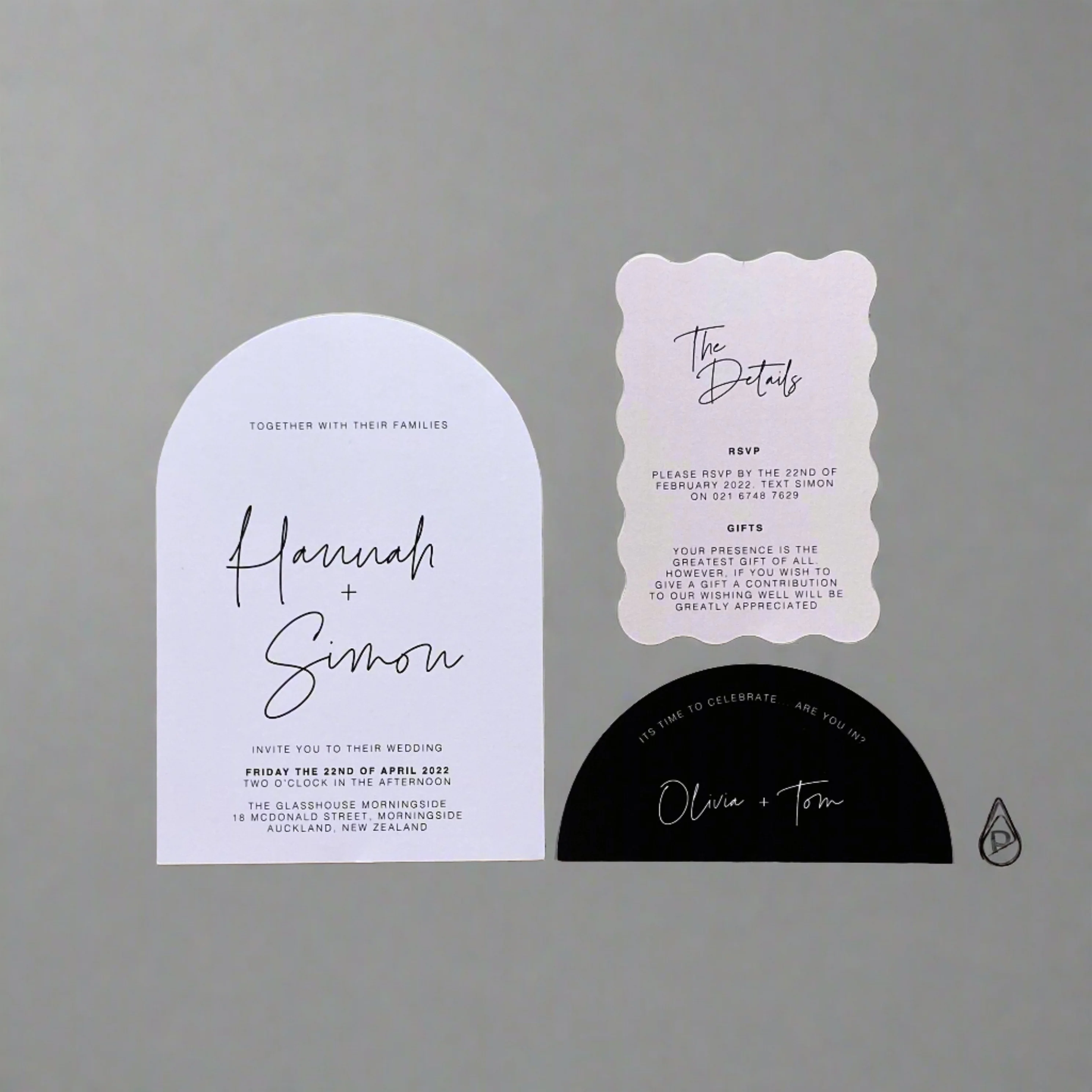 'FOREVER' WEDDING INVITE SET - Image 2