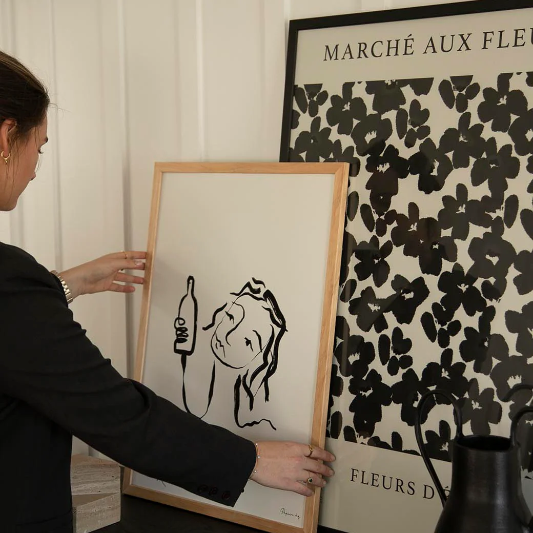 FRENCH FLEURS PRINT BLACK - Image 3
