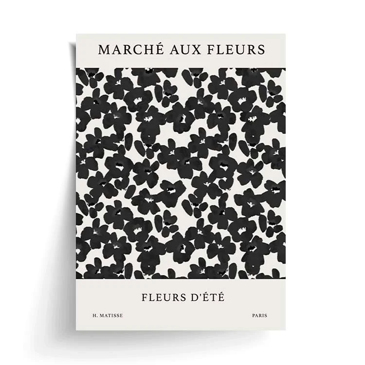 FRENCH FLEURS PRINT BLACK - Image 7