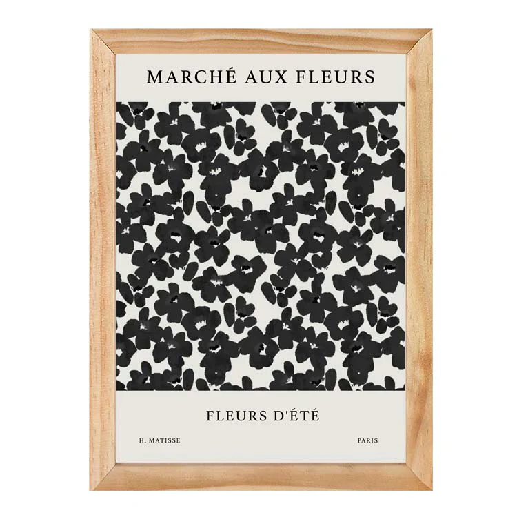 FRENCH FLEURS PRINT BLACK - Image 8
