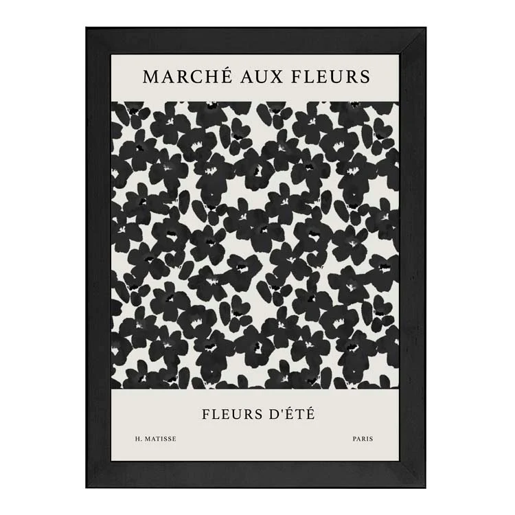 FRENCH FLEURS PRINT BLACK - Image 9