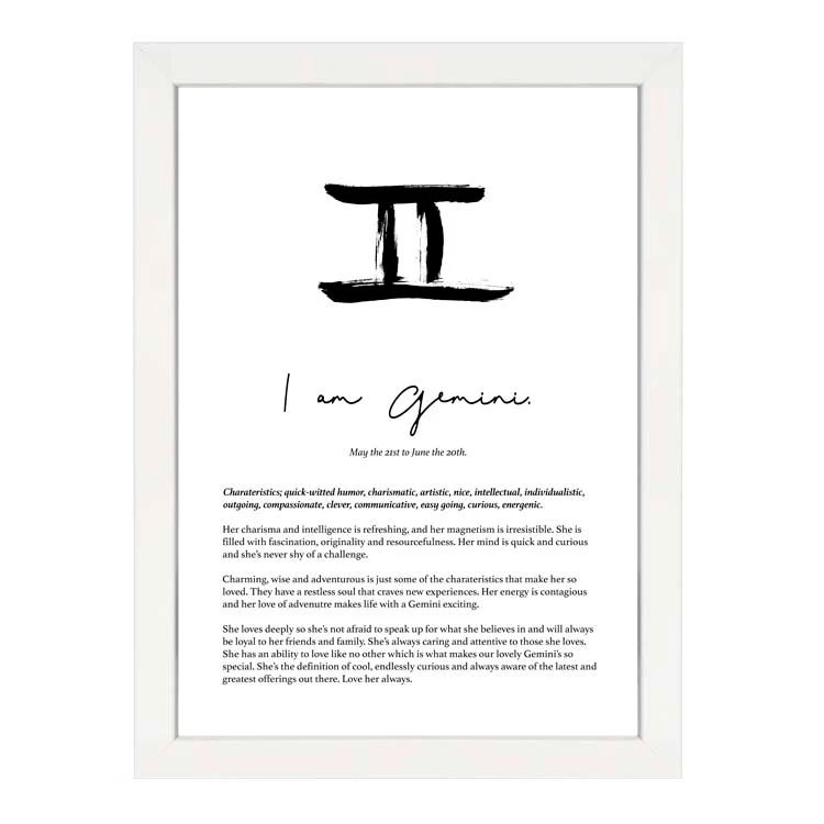 GEMINI STAR SIGN PRINT - Image 11