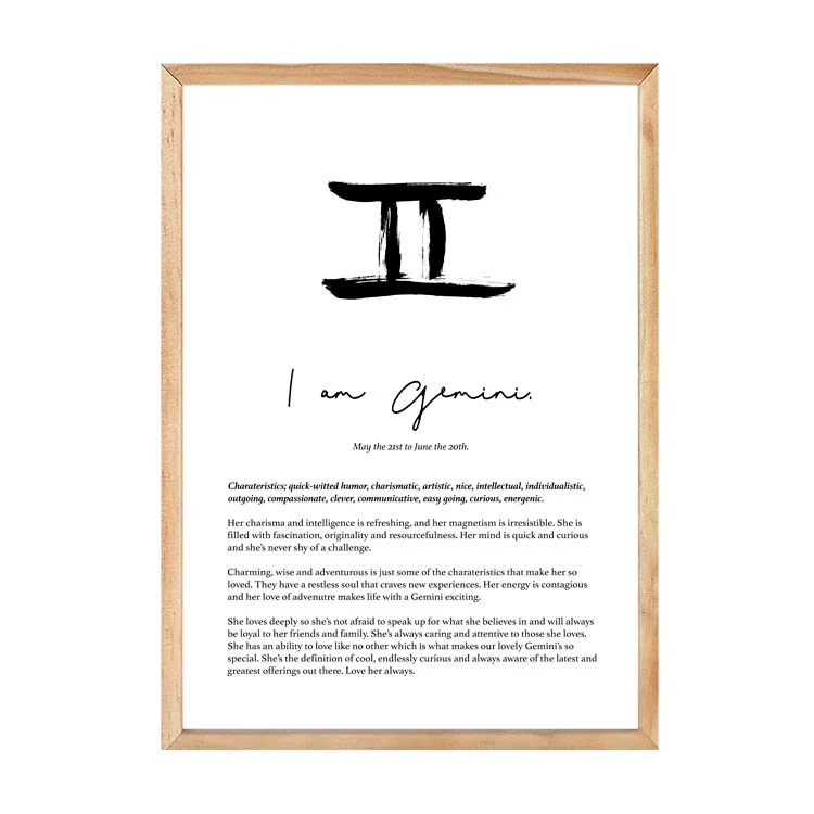 GEMINI STAR SIGN PRINT - Image 14