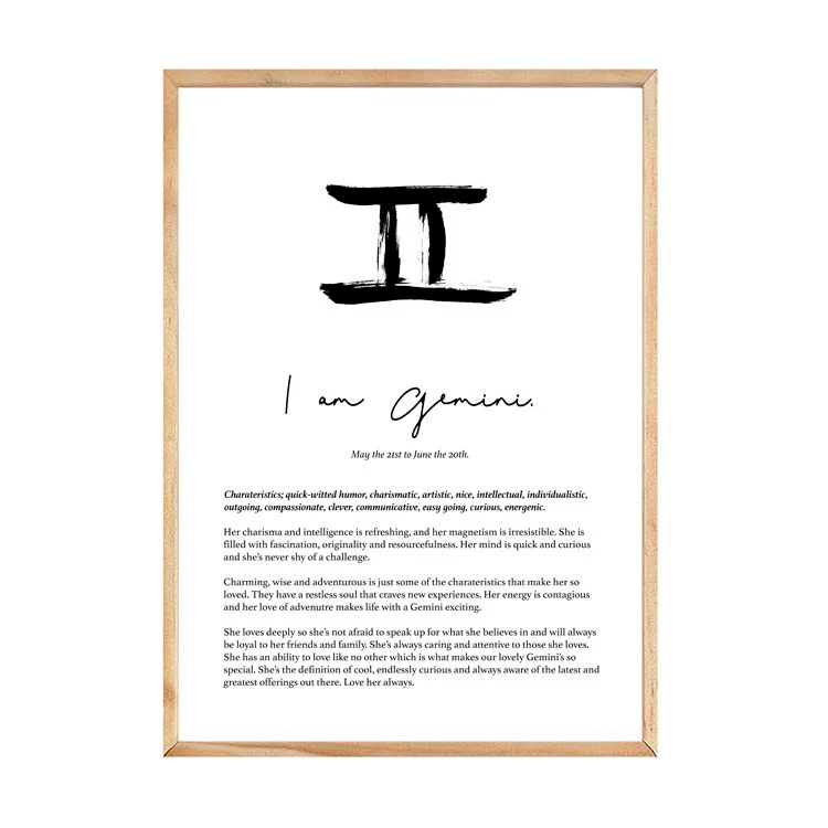 GEMINI STAR SIGN PRINT - Image 15