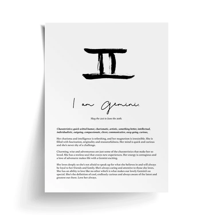 GEMINI STAR SIGN PRINT - Image 16