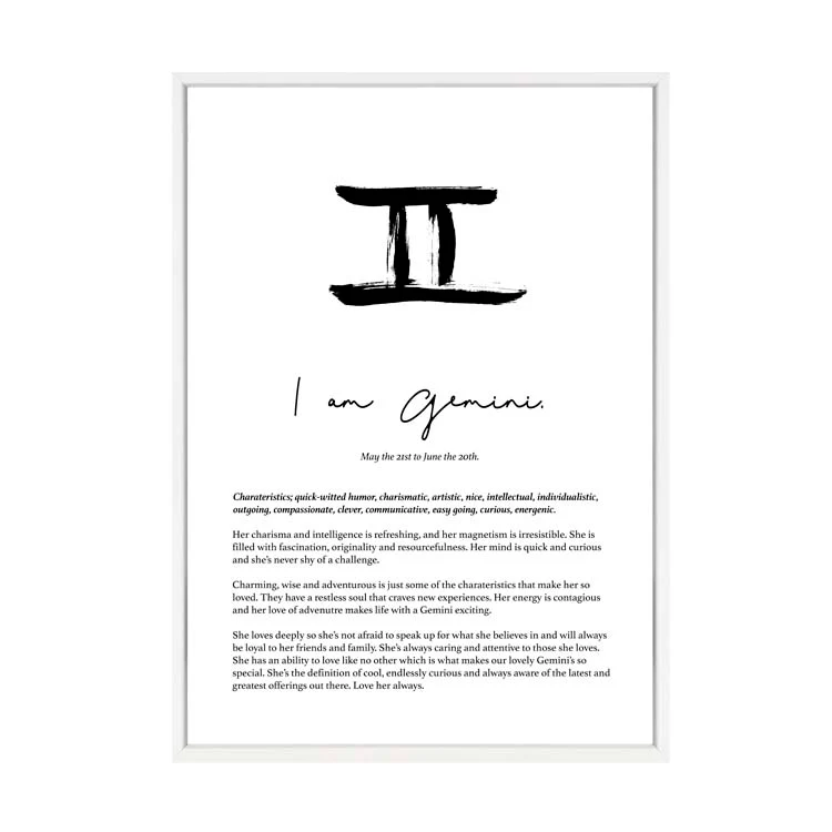 GEMINI STAR SIGN PRINT - Image 6