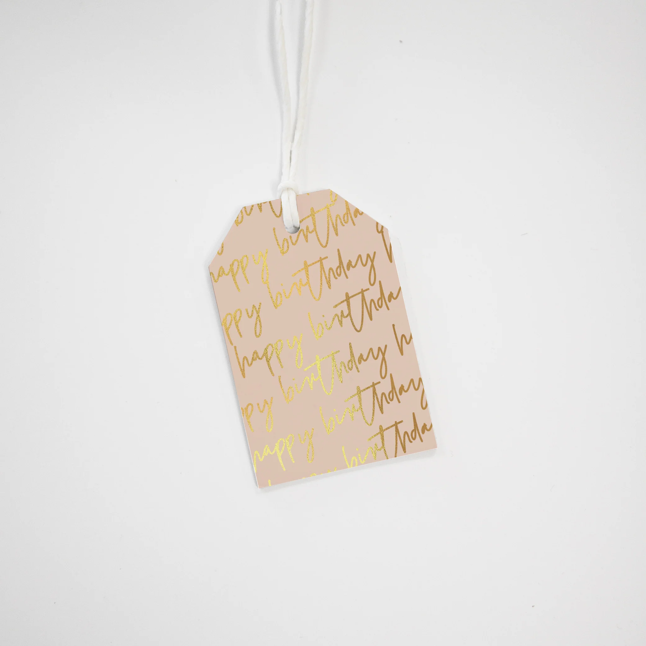 HAPPY BIRTHDAY BLUSH GIFT TAG