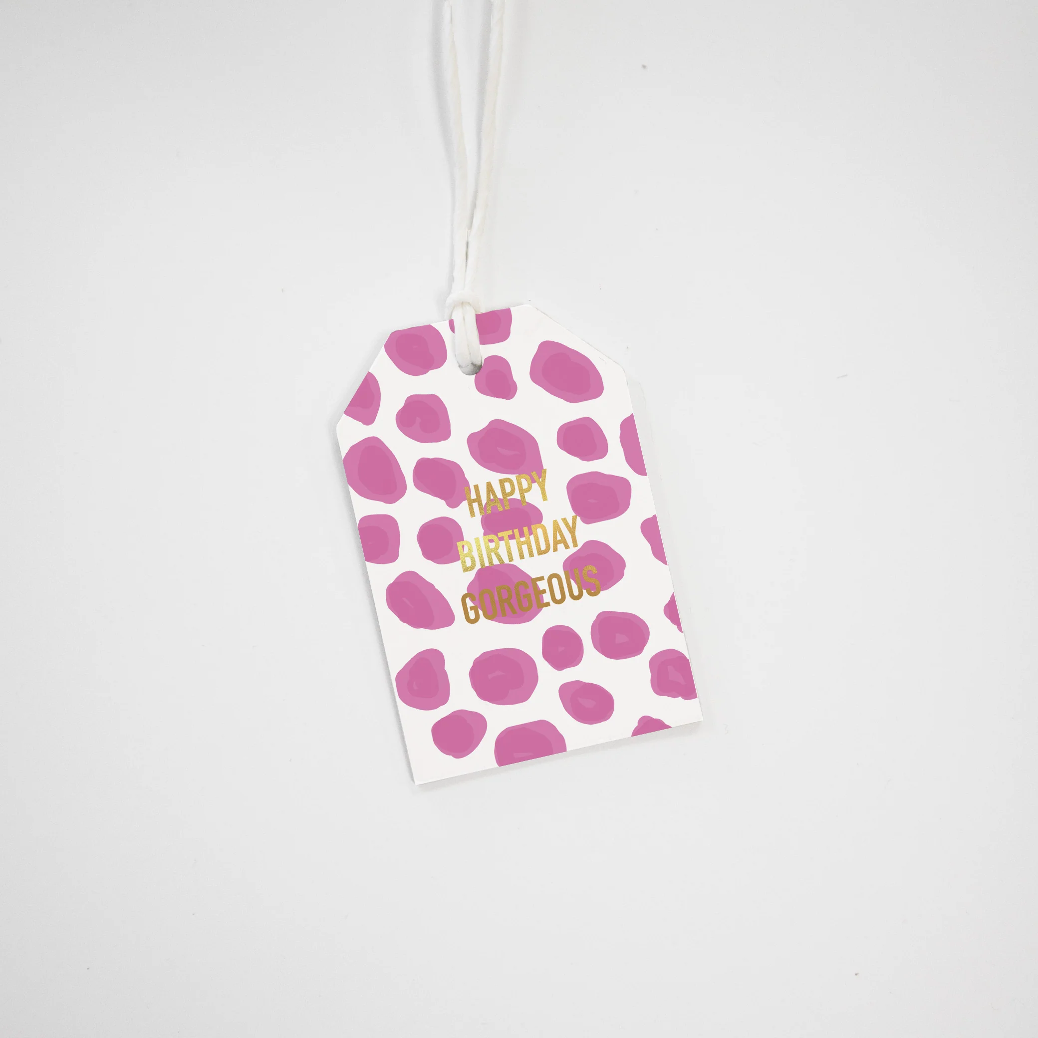 HAPPY BIRTHDAY GORGEOUS GIFT TAG