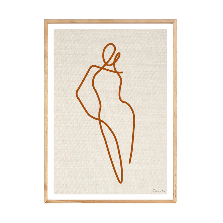 HOMEBODII LINEN PRINT RUST - Image 7