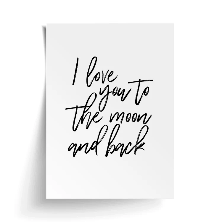 I LOVE YOU TO THE MOON PRINT - Image 20