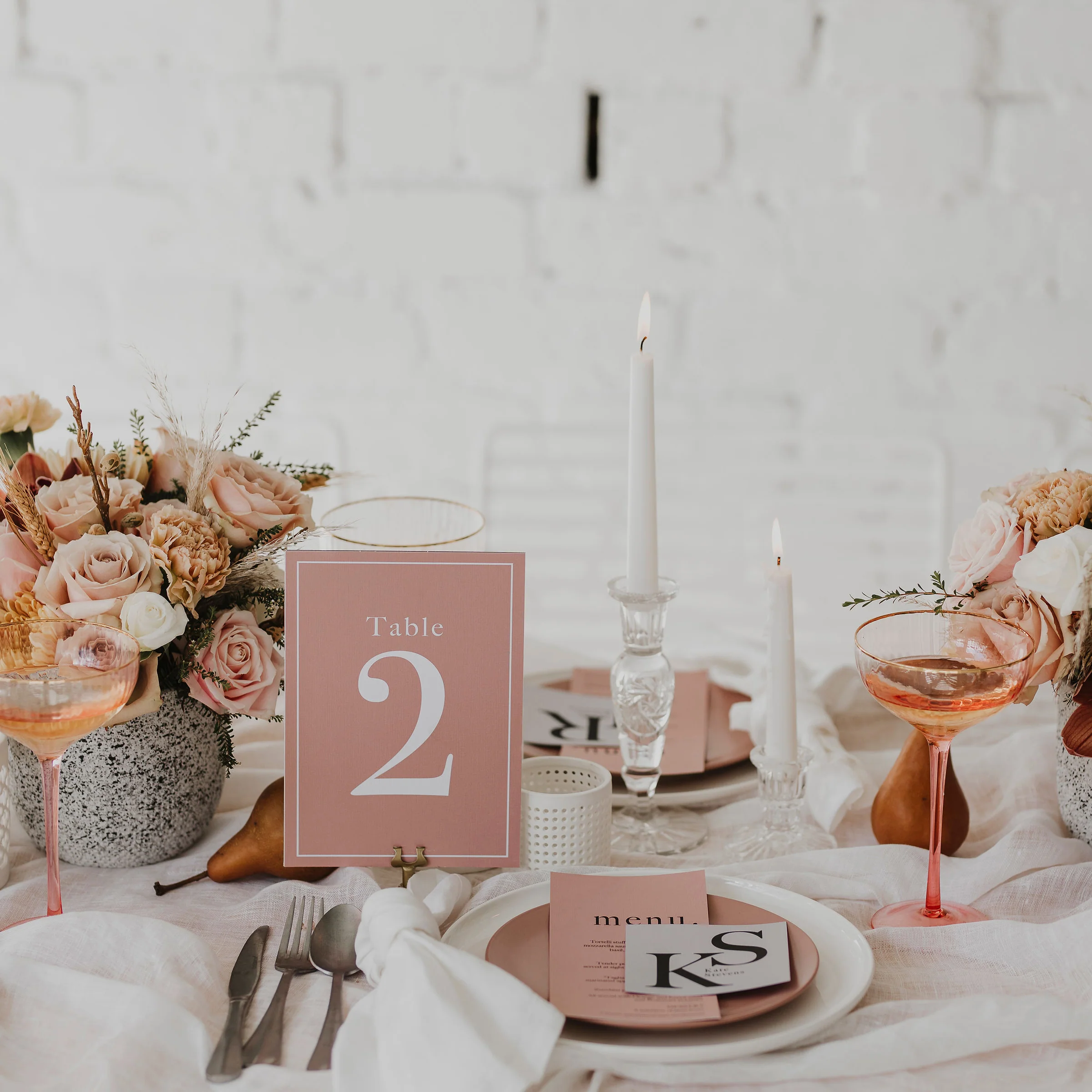 INITIAL TABLE NUMBER PINK