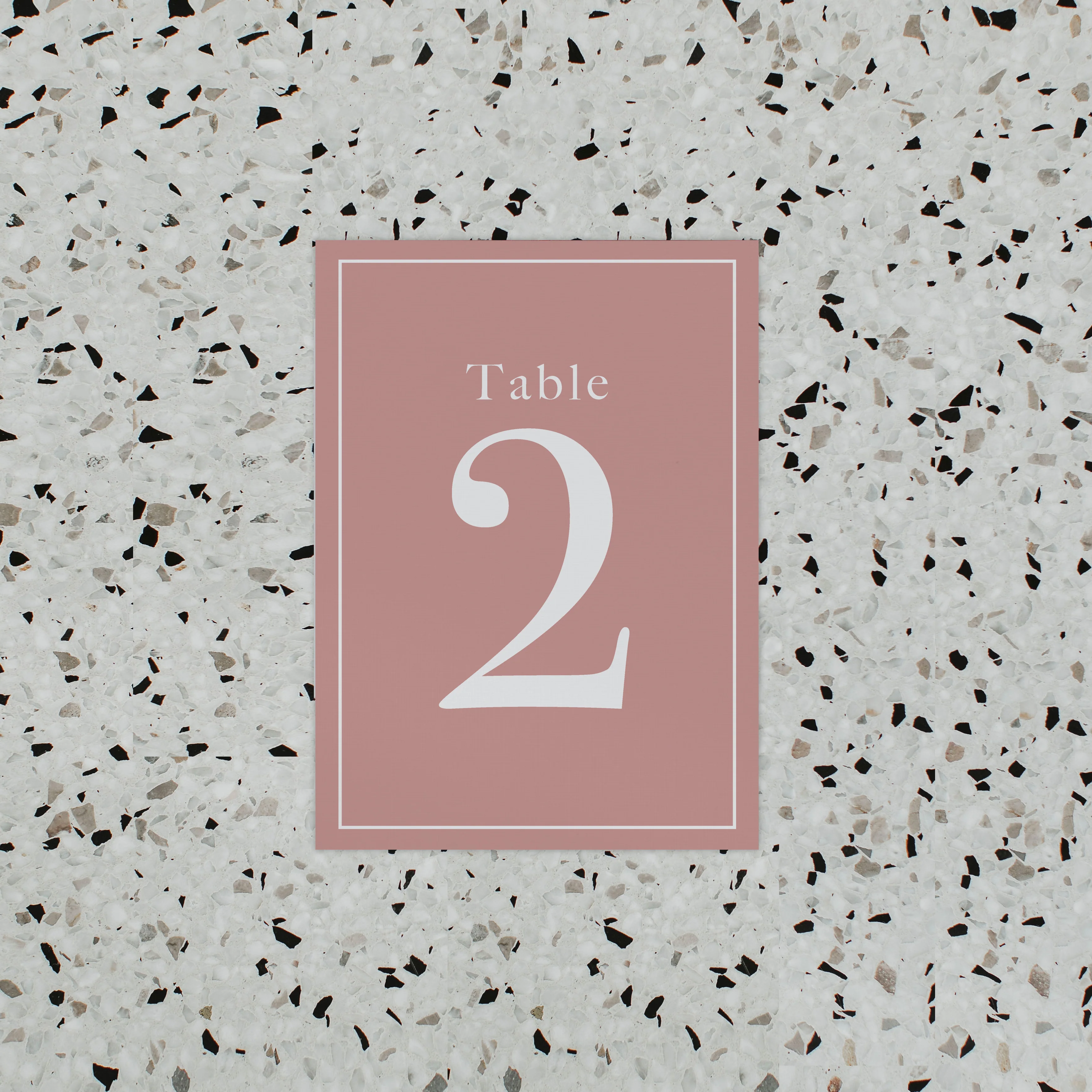 INITIAL TABLE NUMBER PINK - Image 2