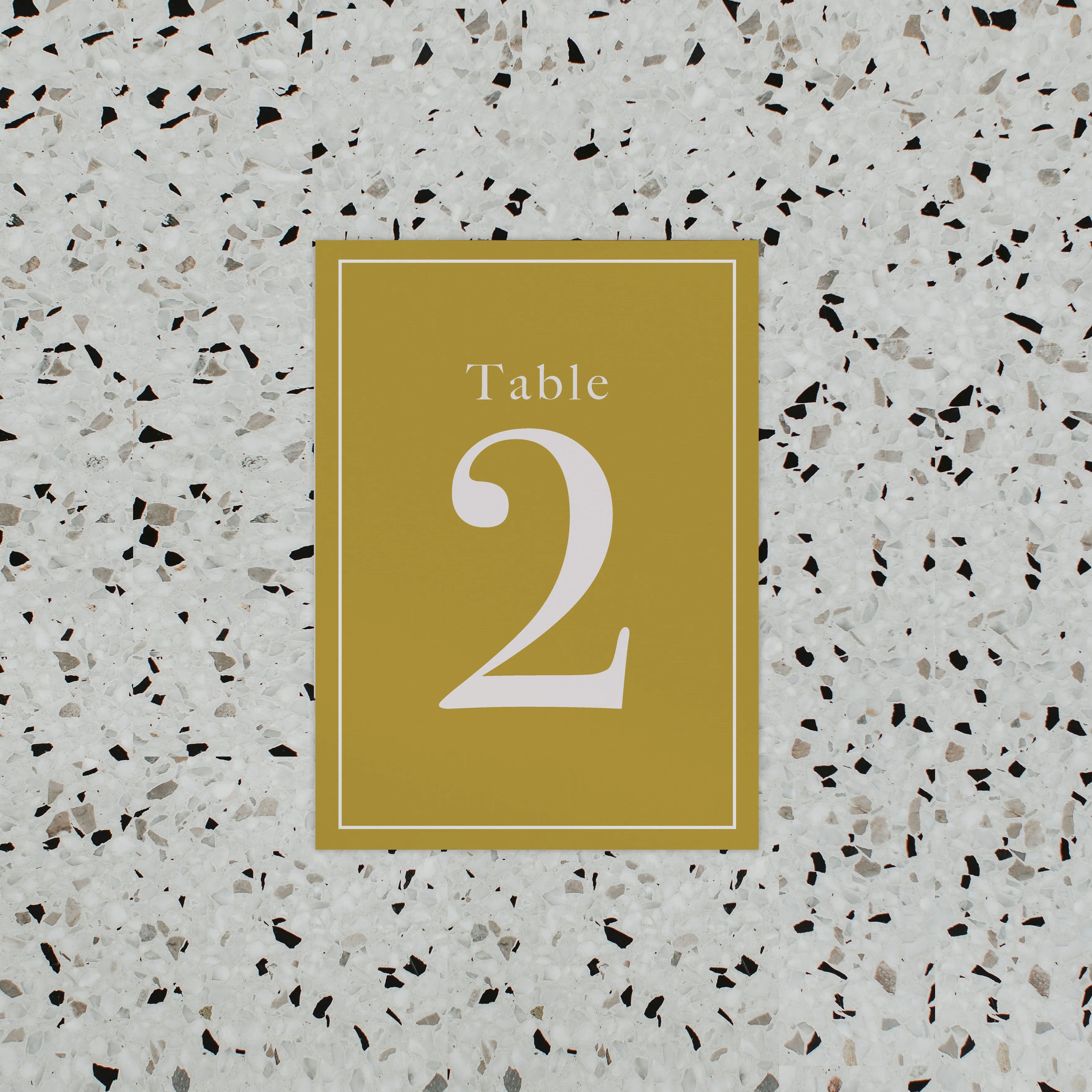 INITIAL TABLE NUMBER MUSTARD - Image 2
