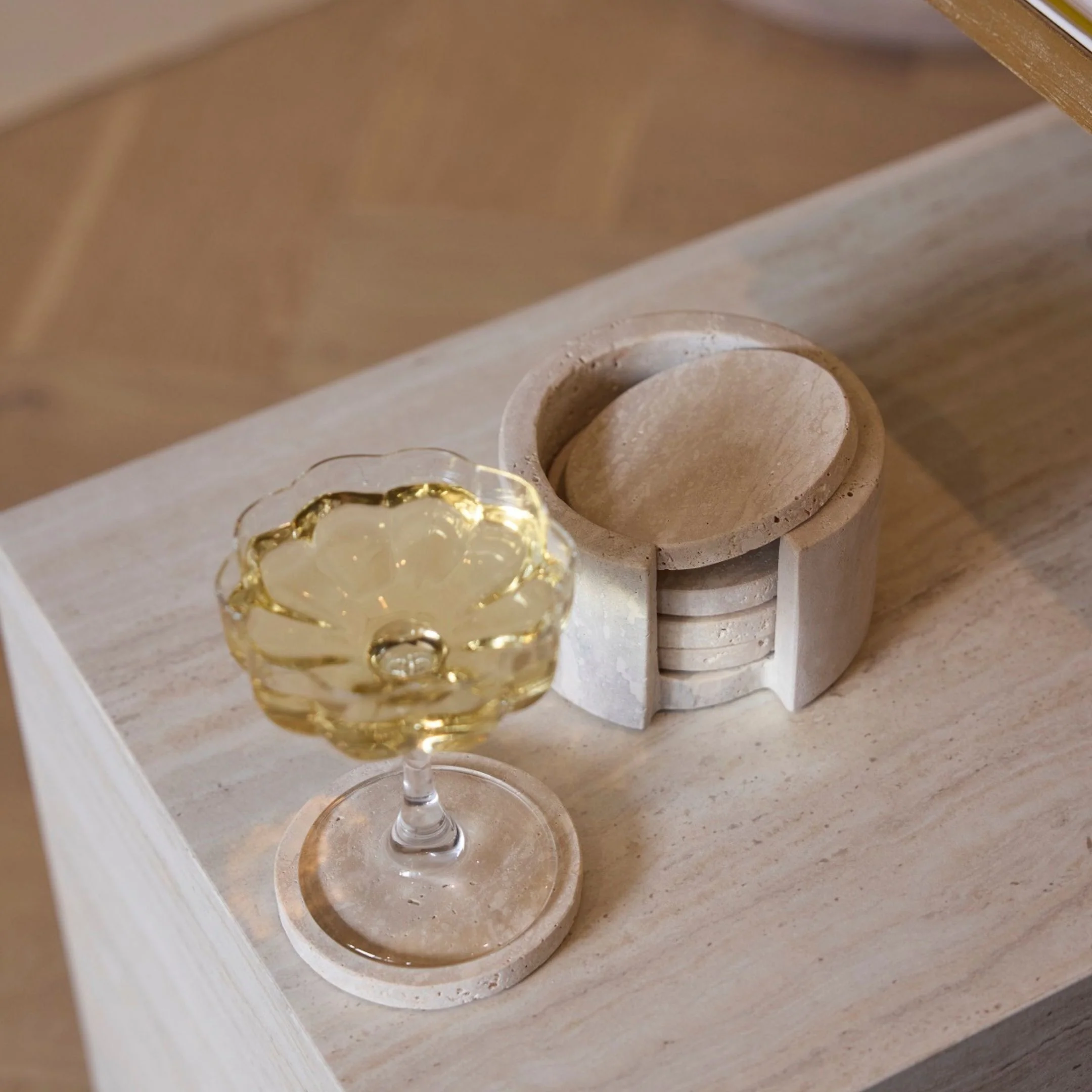 Isobel Travertine Coasters - Image 3