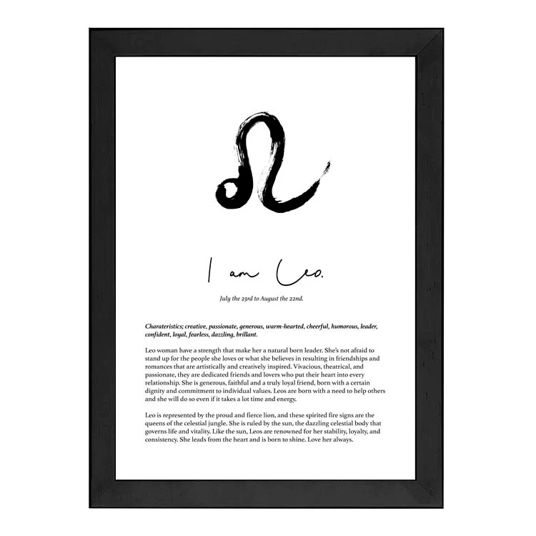 LEO STAR SIGN PRINT - Image 10