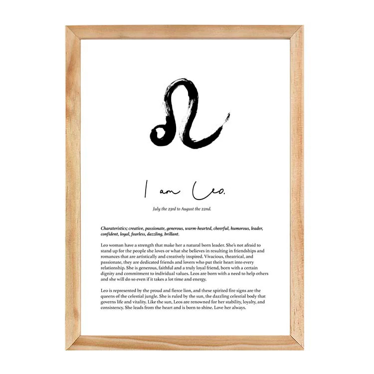 LEO STAR SIGN PRINT - Image 13