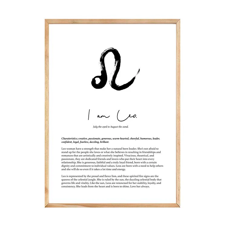 LEO STAR SIGN PRINT - Image 15