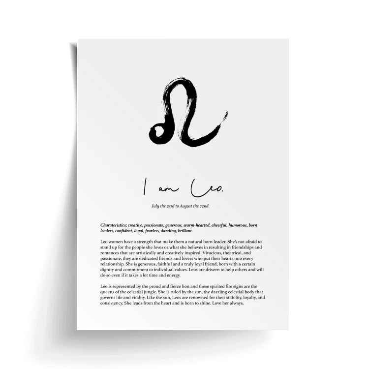 LEO STAR SIGN PRINT - Image 16