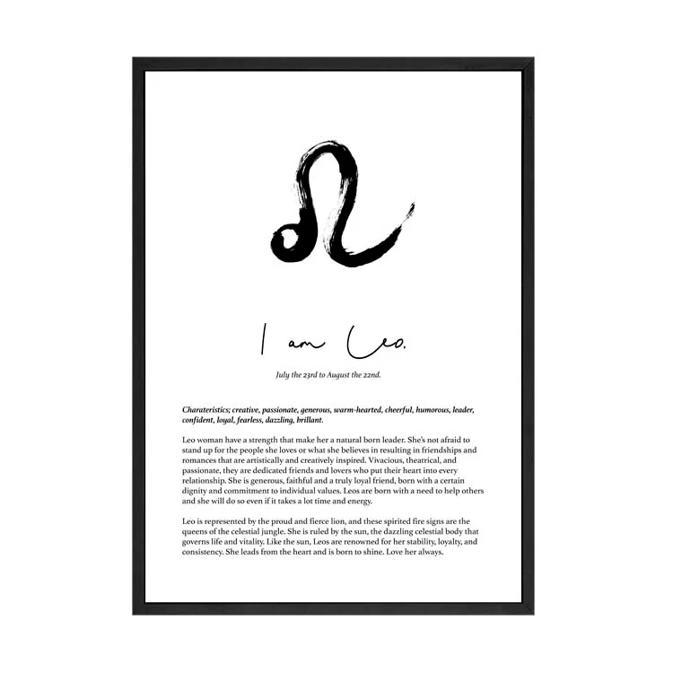 LEO STAR SIGN PRINT - Image 5