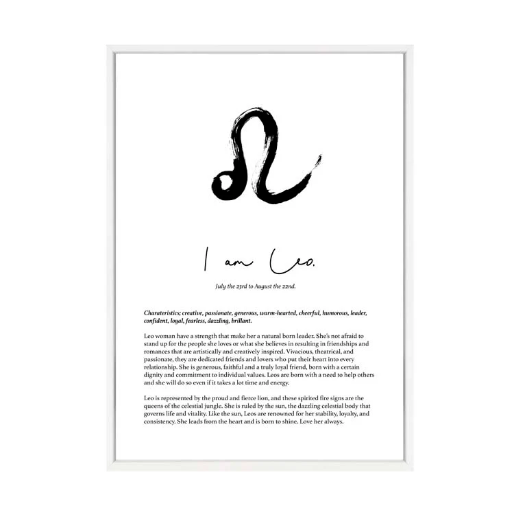 LEO STAR SIGN PRINT - Image 6