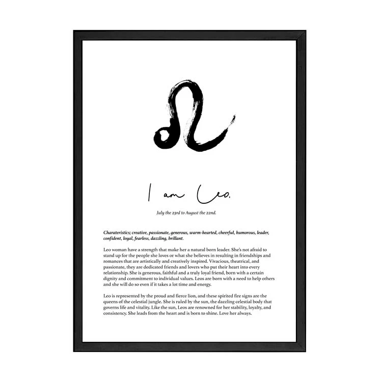 LEO STAR SIGN PRINT - Image 7