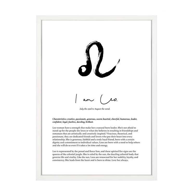 LEO STAR SIGN PRINT - Image 8