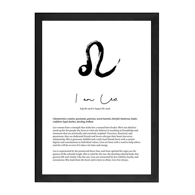 LEO STAR SIGN PRINT - Image 9