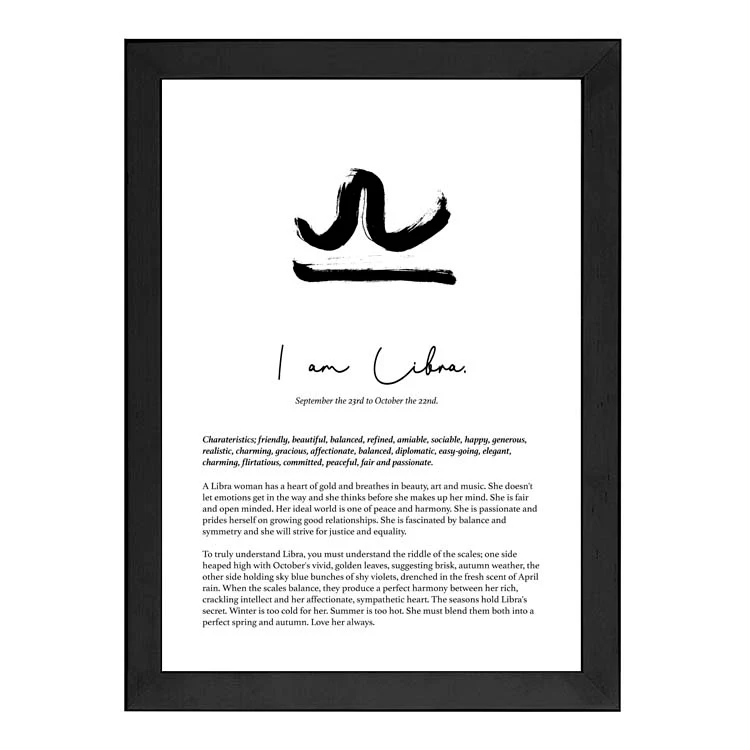 LIBRA STAR SIGN PRINT - Image 10