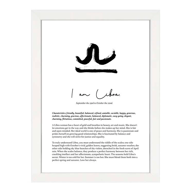 LIBRA STAR SIGN PRINT - Image 11