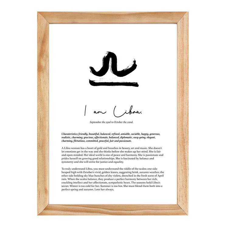 LIBRA STAR SIGN PRINT - Image 12