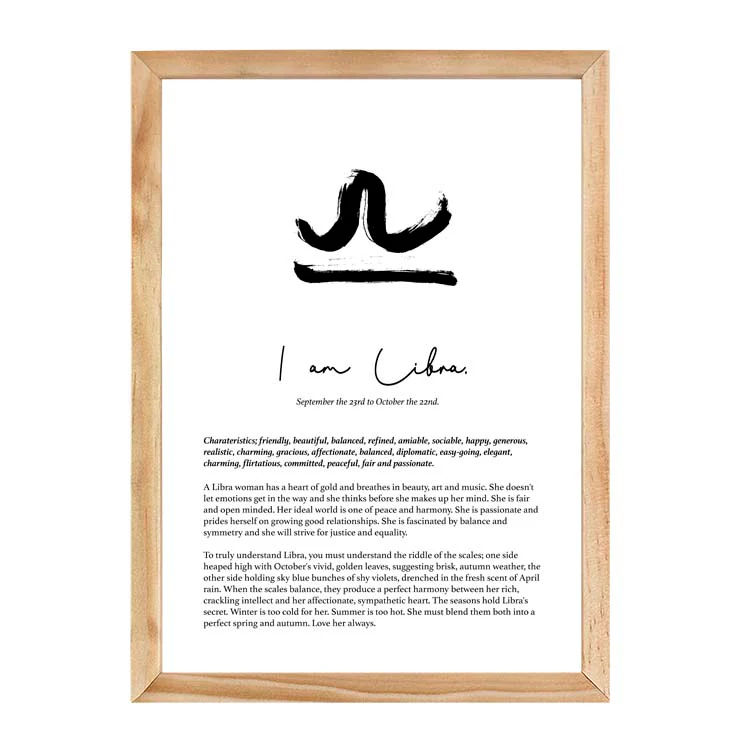 LIBRA STAR SIGN PRINT - Image 13