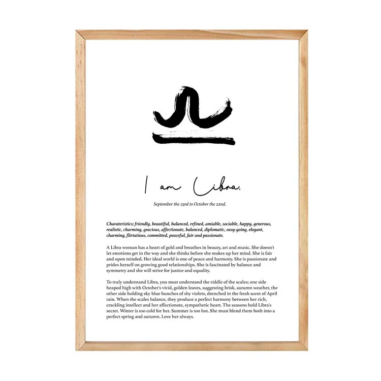 LIBRA STAR SIGN PRINT - Image 14